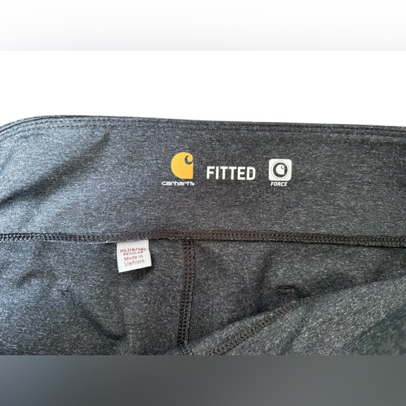 Carhartt Women's Force Stretch Utility Legging XL (16/18) Gray Black - Picture 2 of 6